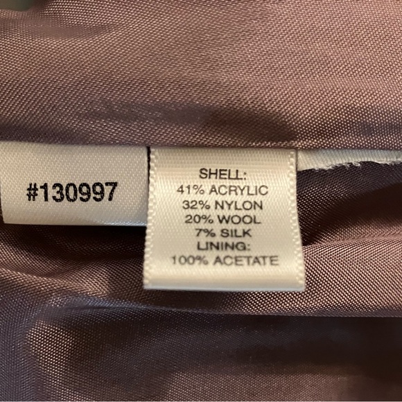 Women’s Ann Taylor Mermaid Ruffle Skirt Size 0 Pink/Black Tweed Wool Blend - Picture 8 of 12